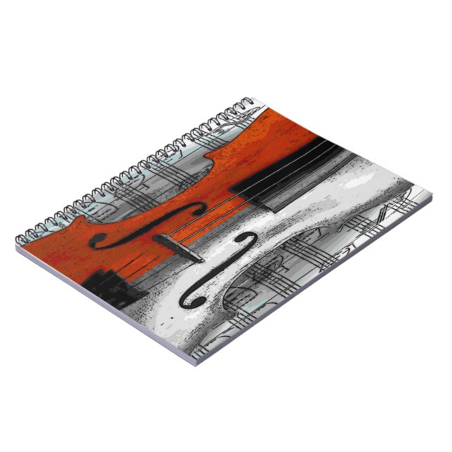 Violin-Notebook Notizblock (Linke Seite)