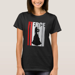 Violin Player Womens Rotes Musikinstrument Violine T-Shirt