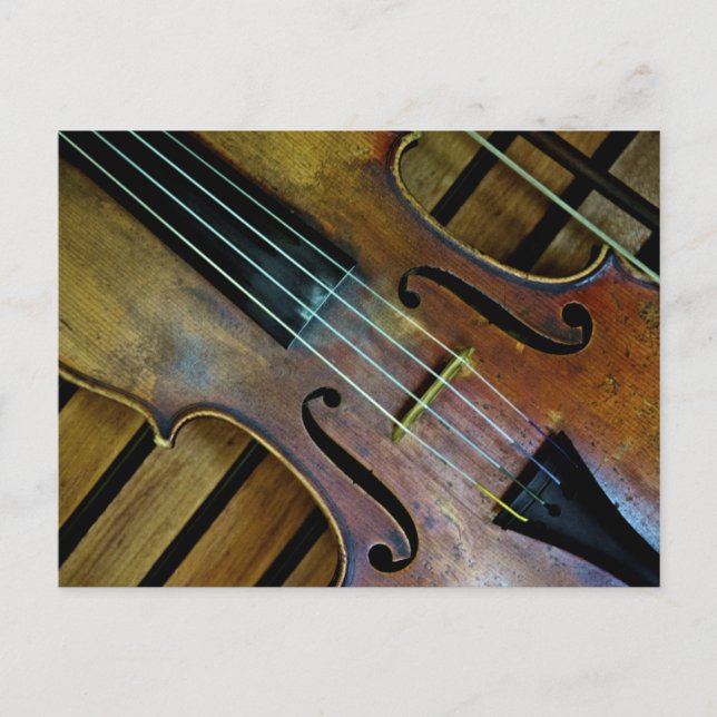 Violin Postkarte (Vorderseite)