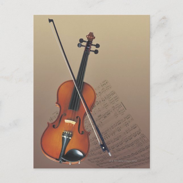 Violin Postkarte (Vorderseite)