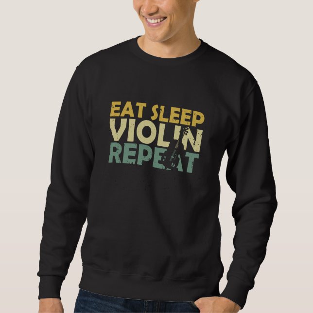 Violin Retro Sweatshirt (Vorderseite)