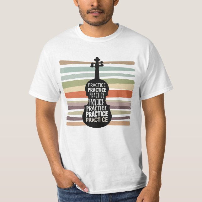 violin retro T-Shirt (Vorderseite)