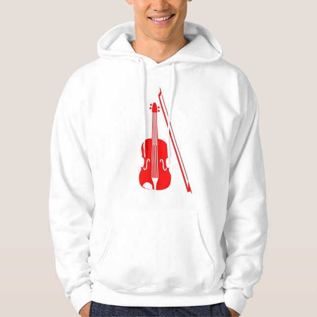 Violin - Rot Hoodie (Vorderseite)