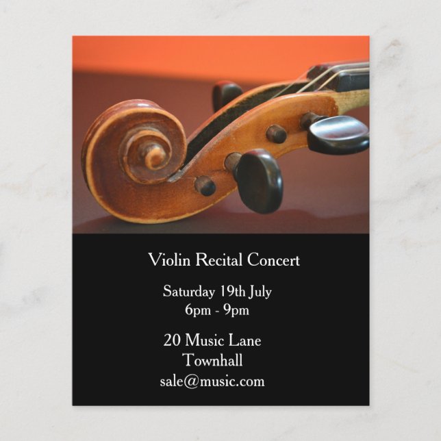 Violin-Saiteninstrument Erwägung Musik Flyer (Vorne)
