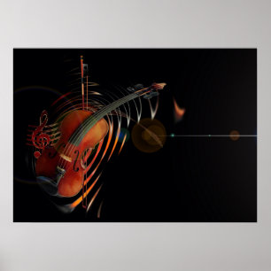 Violin-Schlüssel Poster