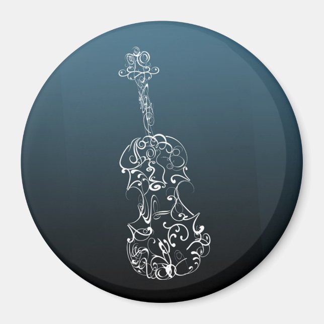 Violin Scrawl Magnet (Vorne)