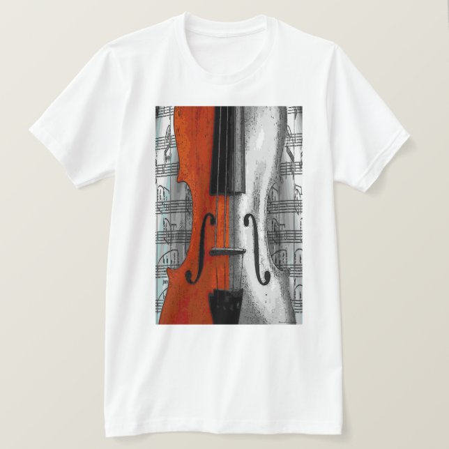Violin-Shirt T-Shirt (Design vorne)
