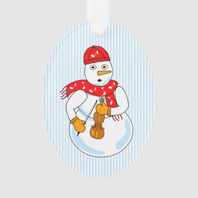 Violin Snowman Ornament (Vorderseite)