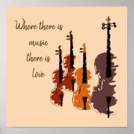 VIolin String Instrument Streichquartett Poster