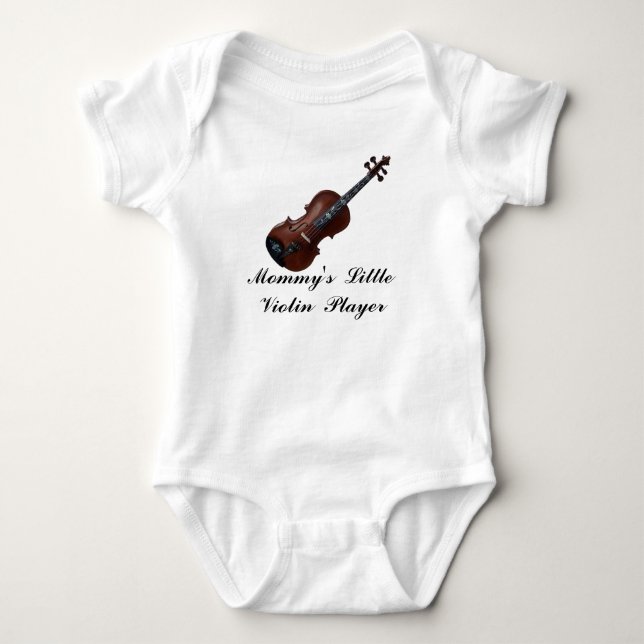 VIOLIN-T-SHIRT BABY STRAMPLER (Vorderseite)