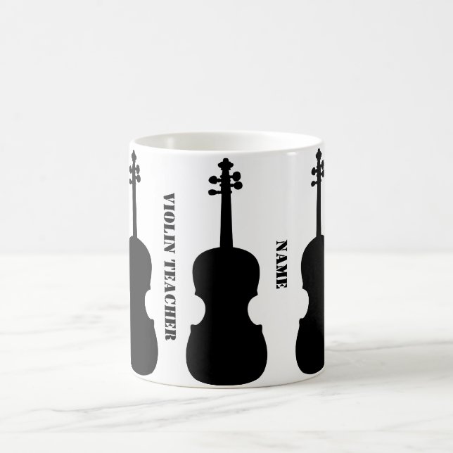 Violin Teacher Gift Personalisiert funky Kaffeetasse (Mittel)