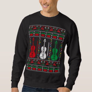 Violin Ugly Weihnachts Sweater Violinist Xmas Fami Sweatshirt