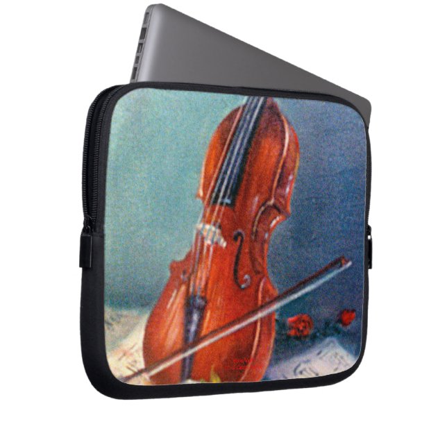 Violín/Violine Laptopschutzhülle (Vorne Rechts)