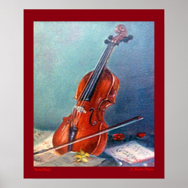 Violín/Violine Poster (Vorne)