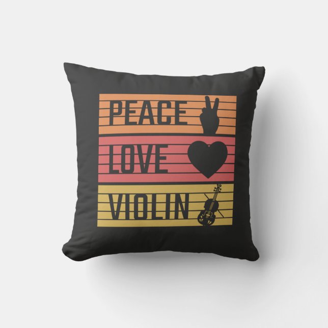 Violin Violinist Fiddle Kissen (Vorderseite)