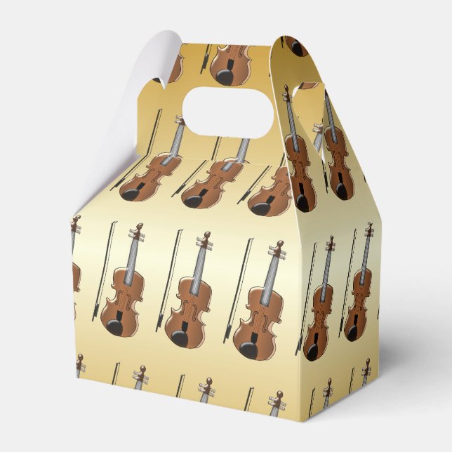 Violindesign Geschenkschachtel (Vorderseite)