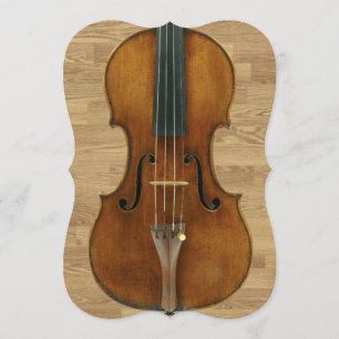 Violine auf Holz täfelt Erwägungsgrunden-Einladung Einladung