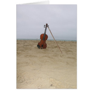 Violine auf Strand