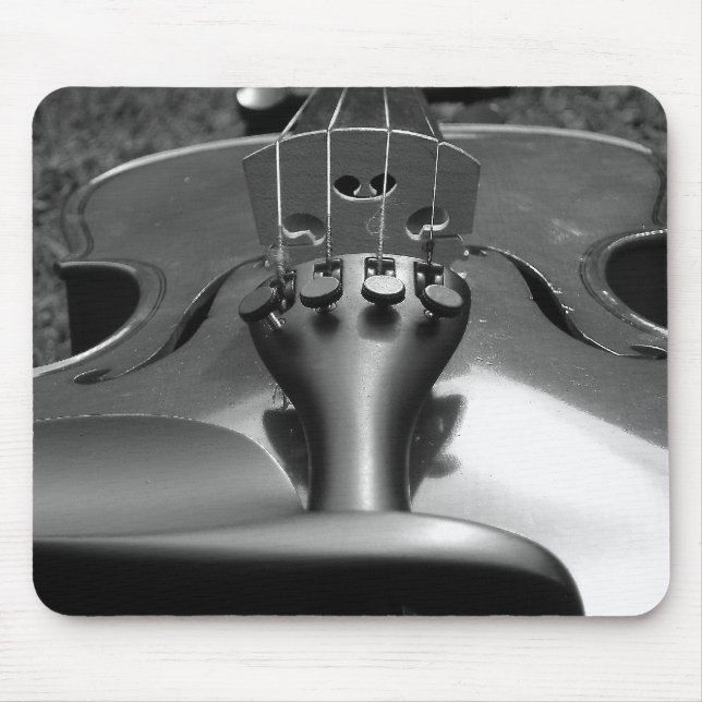 Violine B&W Mousepad (Vorne)