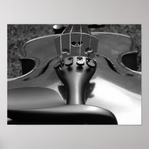 Violine B&W Poster