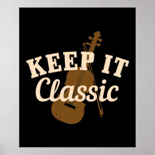 Violine - Behalt IT Classic Poster