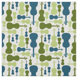 Violine - Blau und Grün Stoff