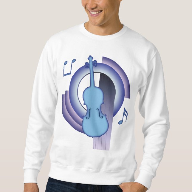 Violine Deco2 Sweatshirt (Vorderseite)