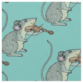 Violine, die Maus spielt Stoff