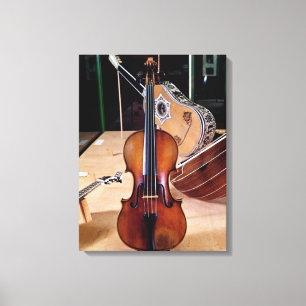 Violine, durch Stradivari, Cremona, 1699 (Foto; Leinwanddruck