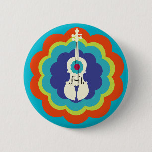 Violine Geschenk-Knopf Button