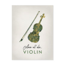Violine - grüne Marmormusik