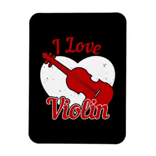 Violine - I Liebe Geige Magnet