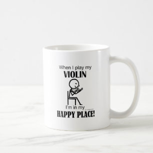 Violine, ich bin an meinem glücklichen Ort Kaffeetasse