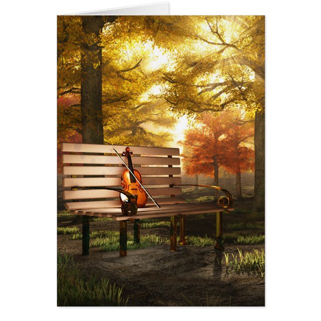 Violine im herbstlichen Park (Vorne)