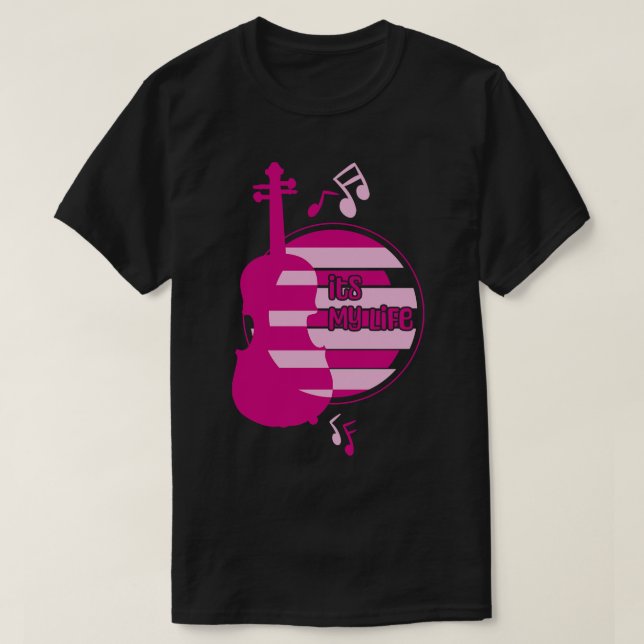 Violine ist mein Leben T-Shirt (Design vorne)