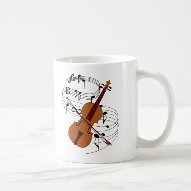 Violine Kaffeetasse (Rechts)