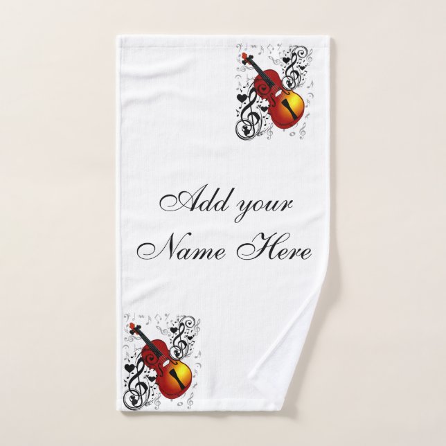 Violine Lover im Herzen_ Handtuch (Handtuch)