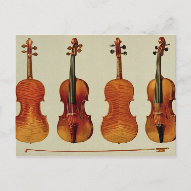 Violine (LtoR): die "Alard" von Antonio Stradivari Postkarte (Vorderseite)