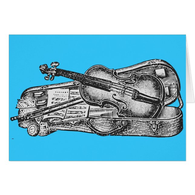 Violine mit Fall (Vorderseite (Horizontal))