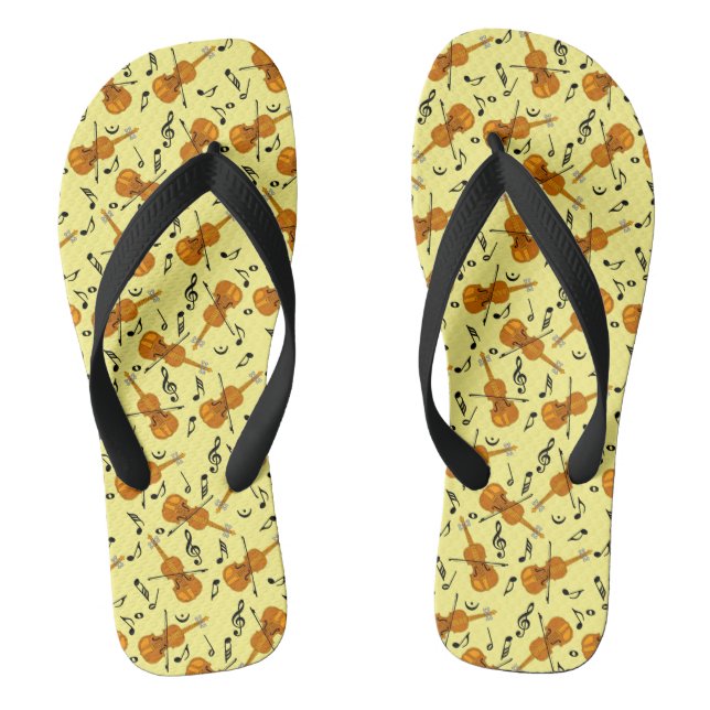 Violine-Musiknote Flip Flops (Fußbett)