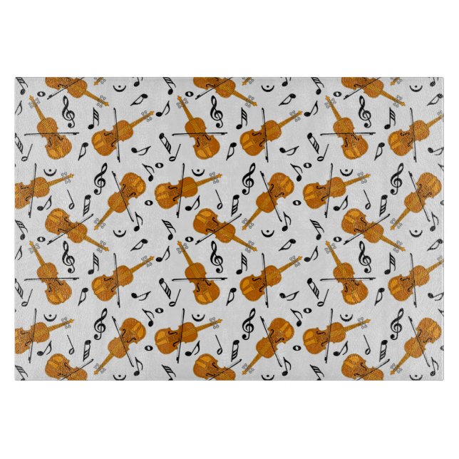 Violine-Musiknote Schneidebrett (Vorderseite)