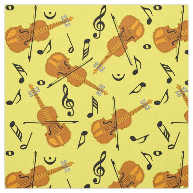 Violine-Musiknote Stoff (Muster)
