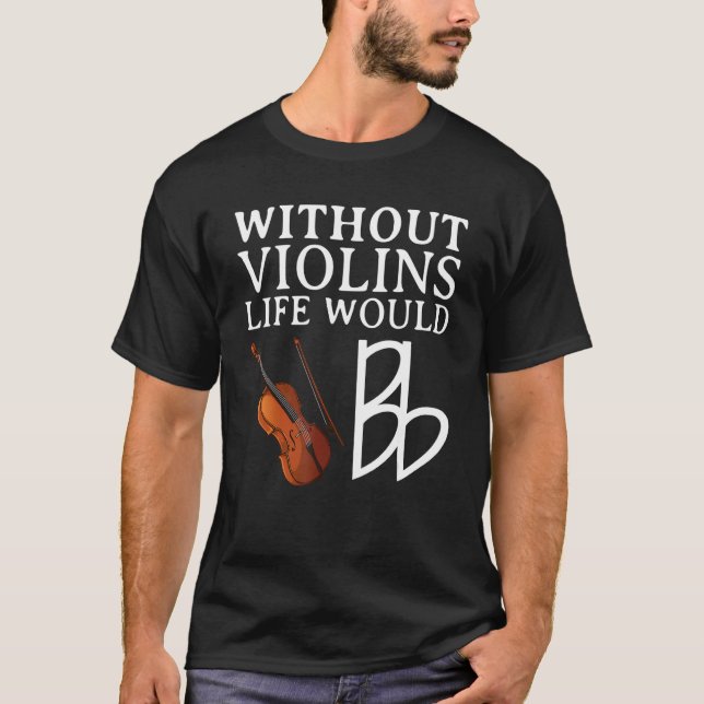Violine Player for Men Viola Fiddler Cello 1 T-Shirt (Vorderseite)