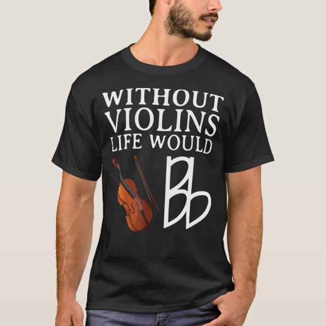 Violine Player for Men Viola Fiddler Cello 1 T-Shirt (Vorderseite)