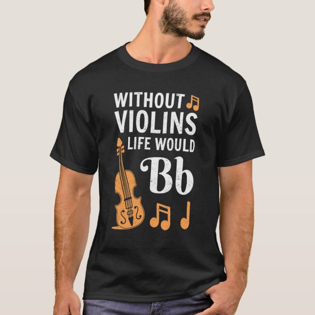 Violine Player for Men Viola Fiddler Cello 1 T-Shirt (Vorderseite)