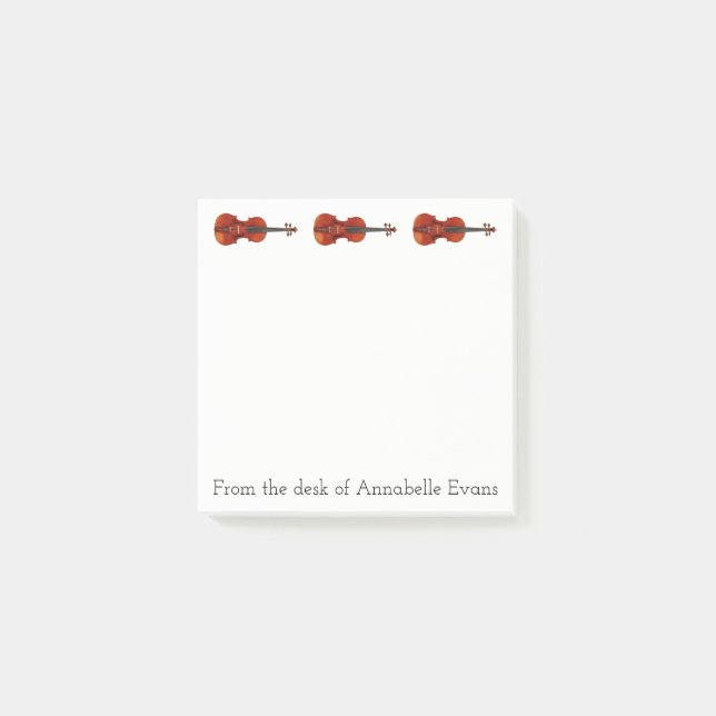 Violine Post-it Klebezettel (Vorderseite)