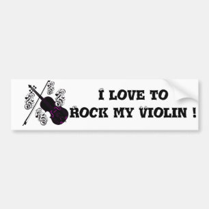 Violine, Rocking-Liebe_ Autoaufkleber