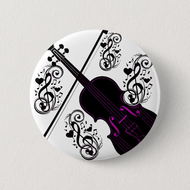 Violine, Rocking-Liebe_ Button (Vorderseite)