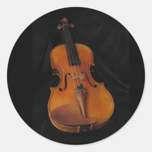 Violine Runder Aufkleber