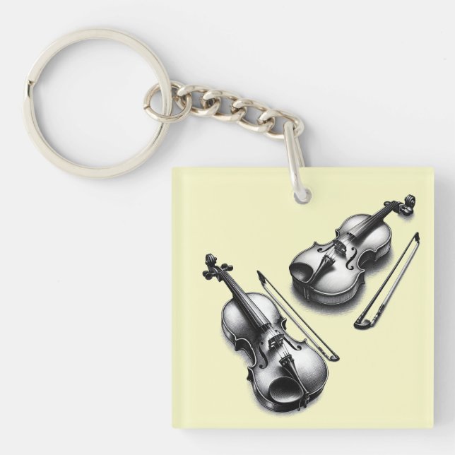 Violine Schlüsselanhänger (Vorderseite)